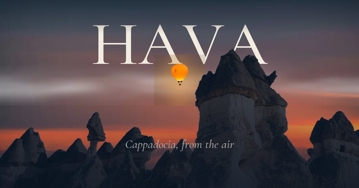 HAVA — cinematic concept website for a balloon operator in Cappadocia
